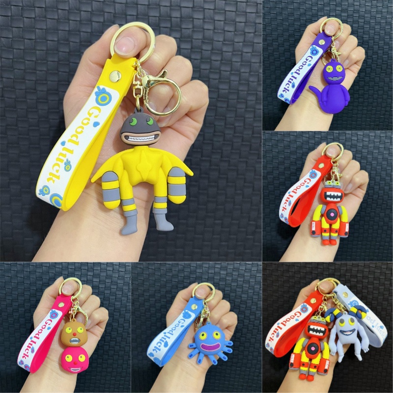 Gantungan Kunci Monster Pvc Lucu Dan Menyenangkan Untuk S Dan Keys