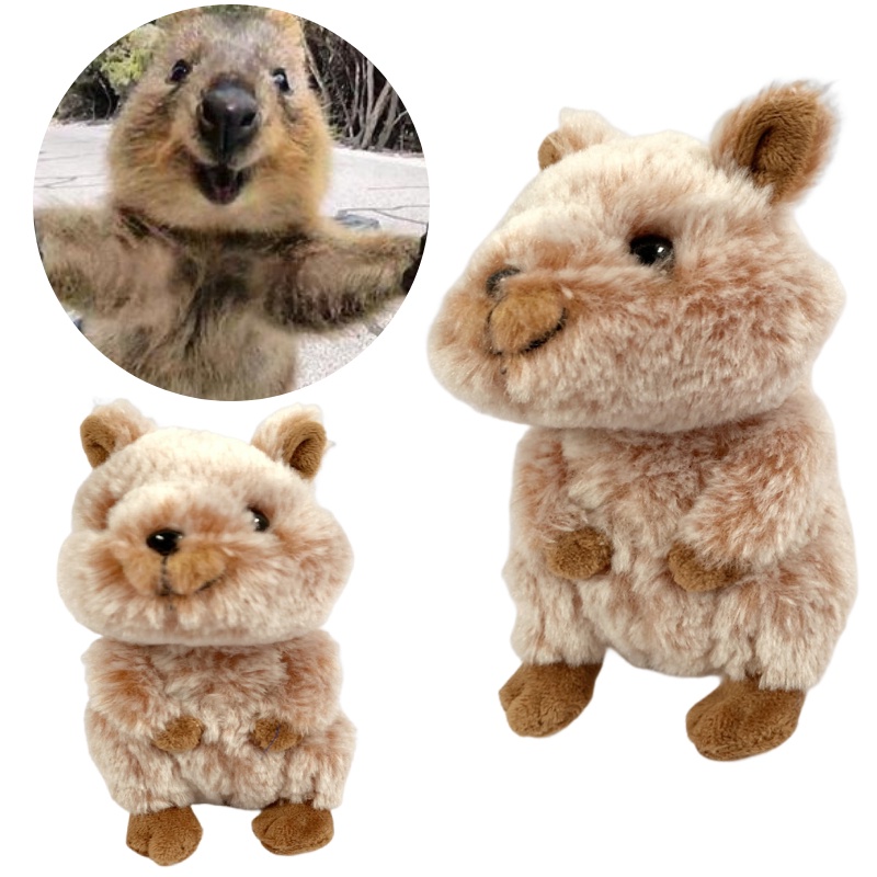 Mainan Quokka Plushie Super Lembut Dan Dapat Di Peluk Dimensi 7.9*3.9*3.1in