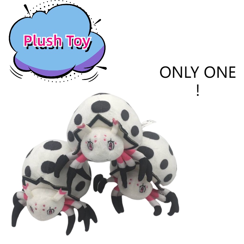 Boneka Plush Spider, Gaya Kartun, Lucu Dan Nyaman, Mainan Mewah Putih