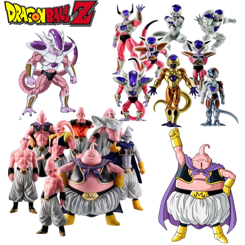 Patung Pvc Dragon Ball Z Warna Warni Majin Buu, Frieza Dan Lainnya 8buah/set