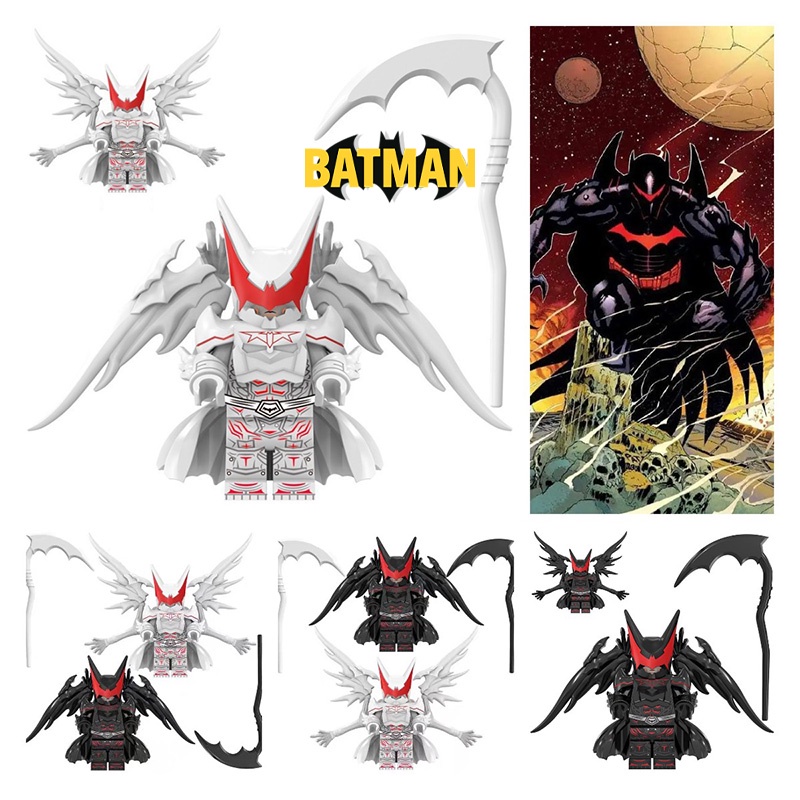 Mainan Bata Bangunan Hellbat Batman Tinggi 1,77in, Bahan Plastik Abs, Koleksi Remaja, Hias