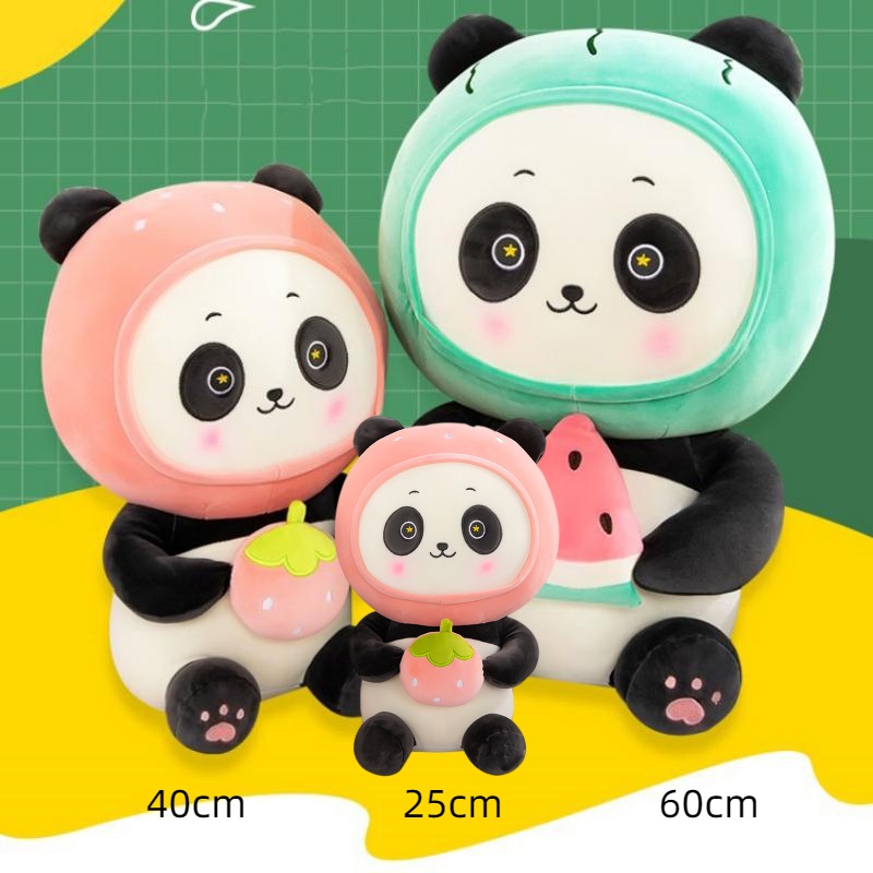 Boneka Boneka Plush Buah Panda Lovely Untuk Hadiah Anak