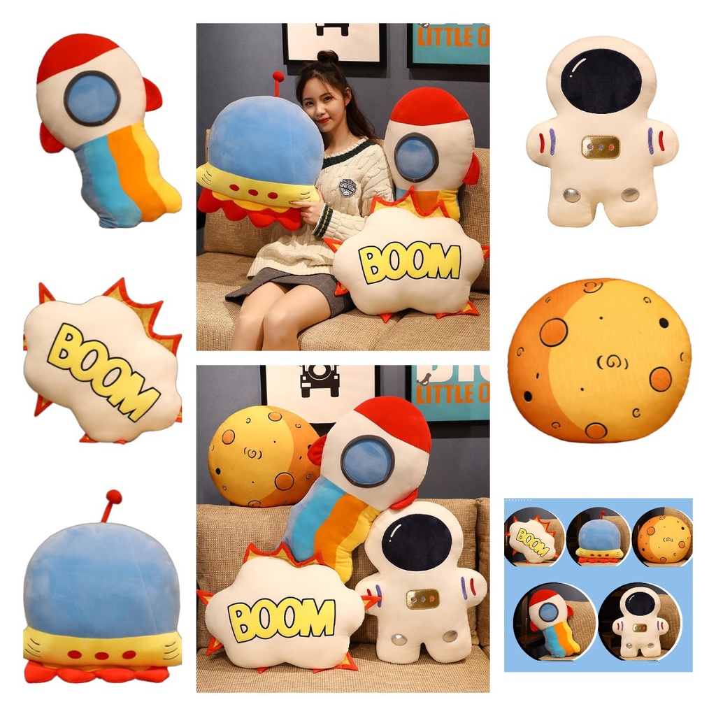 Astronot Mars Roket Spacecraft Bantal Sofa Mainan Mewah Bantal Anak Hadiah