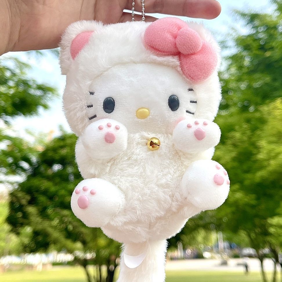 Hello Kitty Mainan Mewah Liontin Lembut Gantungan Kunci Boneka Tas Aksesori Hadiah Ulang Tahun Anak
