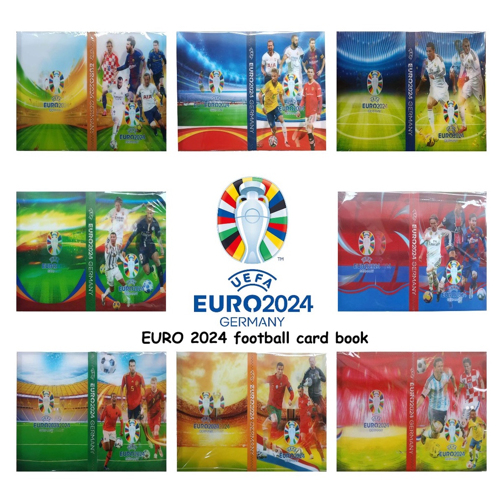 Album Kolekte Kartu Bintang Sepak Bola 3D Gaya Empat Grid Dengan240An