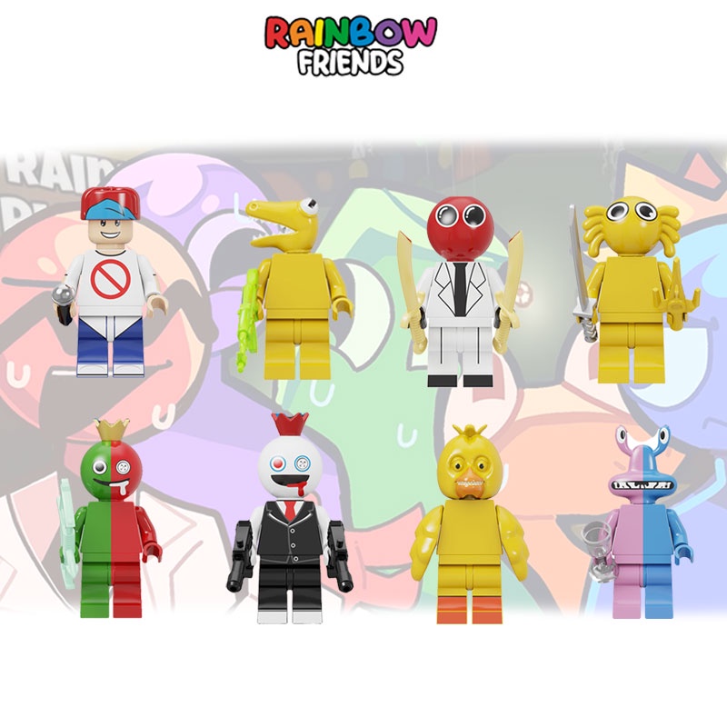 Mainan Set Plastik Warna Warni Untuk Anak Rainbow Friends Playland