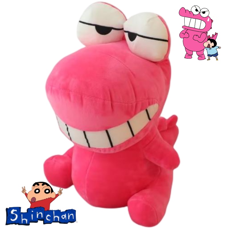 Mainan Plush Dinosaurus Pink Menggemaskan Dan Menyenangkan Dari Kartun Crayon Shin-chan Series Bagus Untuk Anak-Anak 58cm