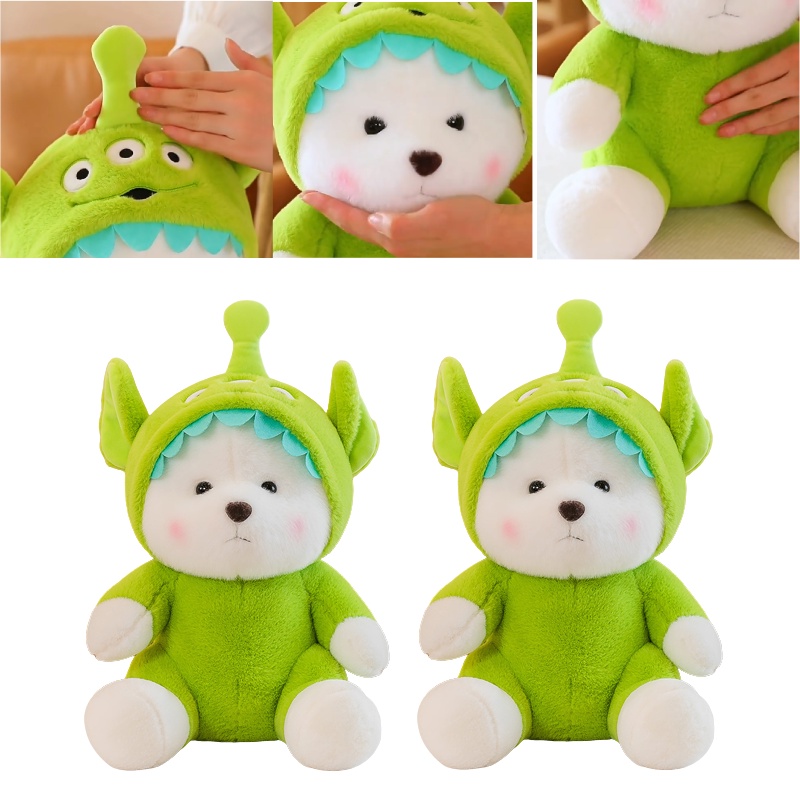 Boneka Teddy Bear Biru, Pink, Dan Hijau Lembut Dan Cuddly Idaman Natal Masa Kini Untuk Anak