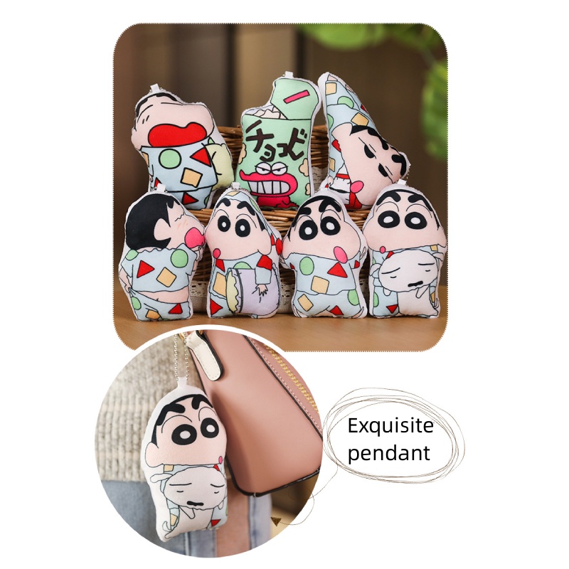 Shin-chan Cute Crayon Bantal Print Dua Sisi Plush
