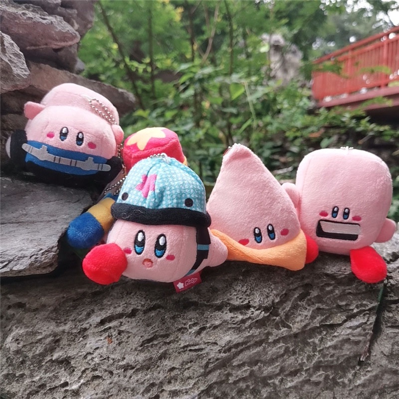 Kirby Gantungan Kunci Mainan Plush Lembut Dan Cuddly Bagus Untuk Hadiah Atau Kolektor