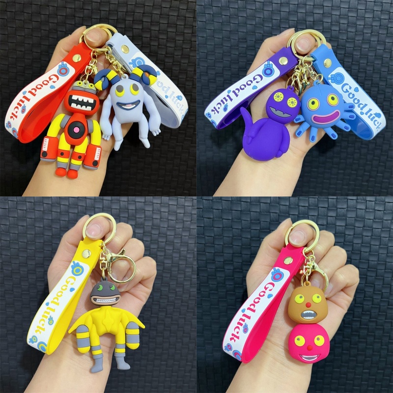 Gantungan Kunci Monster Pvc Lucu Dan Menyenangkan Untuk S Dan Keys