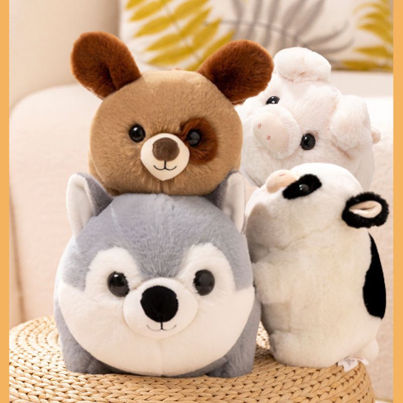 Boneka Plush Binatang Cuddly Dan Lembut, Ideal Untuk Anak-Anak Segala Usia Desain Hewan Yang Berbeda