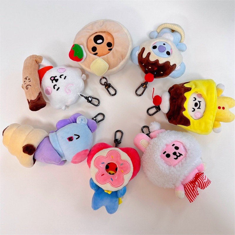 Gantungan Kunci Mewah Karakter Bt21 Pesona Hewan Menggemaskan.