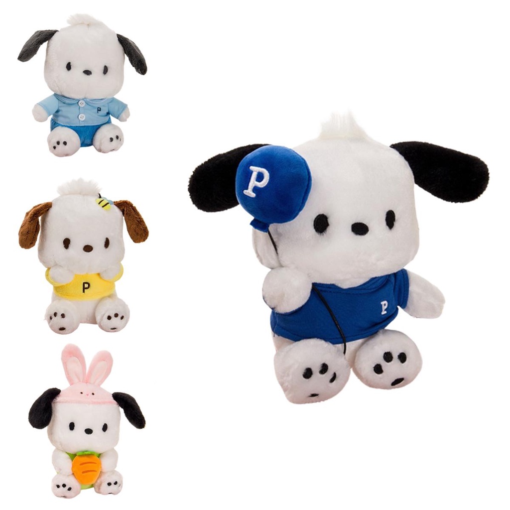 Sanrio Langka Pochacco Mainan Plush PP Isi Kapas Maksimal Untuk Kenyamanan