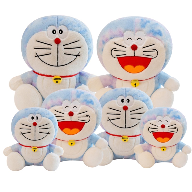 Kucing Doraemon Dan Ding Dong Plushie Warna Tersenyum Dan Tawa Cocok Untuk Anak-Anak Dan Kolektor