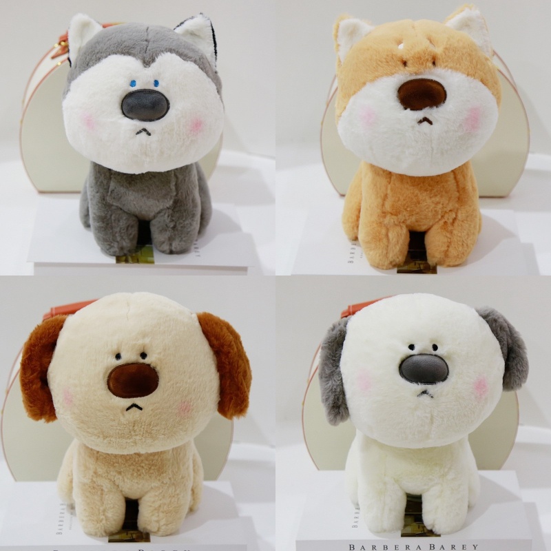 Boneka Pet Mewah Cuddly Dan Super Lembut Cute Husky Dan Shiba Inu, 25cm