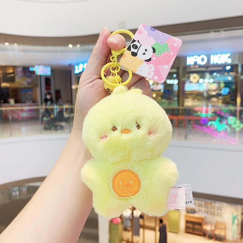 14 cm Kelinci Beruang Tas Gantung Ornamen Boneka Mainan Mewah Gantungan Kunci Pasangan Liontin Hadiah