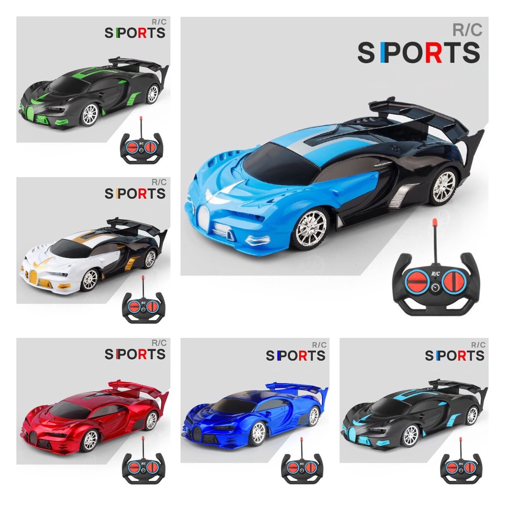 Mobil Baterai Remote Control Wireless Drift Racing Model Mainan Lampu LED Super Run