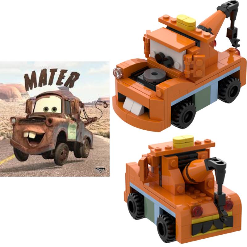 Kit Building Blocks Tema Cars Mater 153pcs Untuk Waktu Bermain Anak
