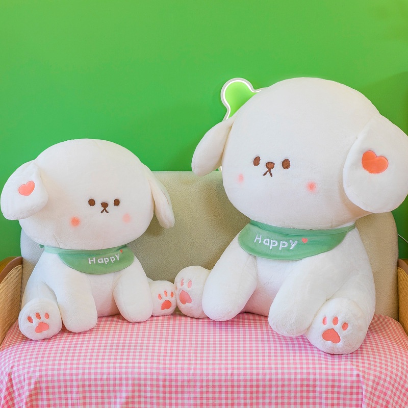 Adorable Arrival Puppy Scarf Putih Lembut Dan Cuddly Baru Dengan