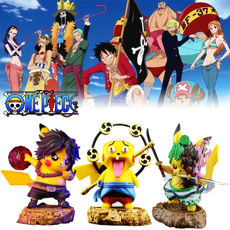 Ide Hadiah Bertema Anime One Piece Cosplay Pikachu Mainan