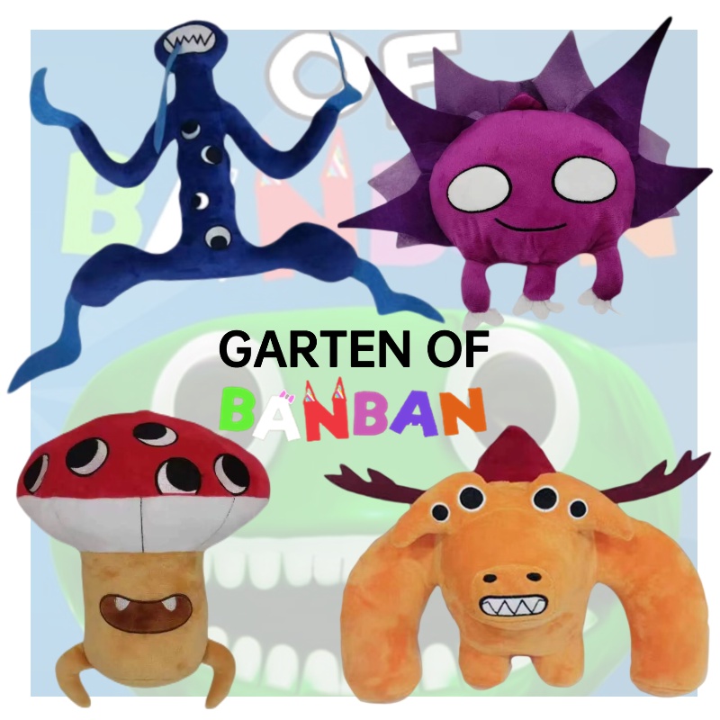 Garten Of Banban Mainan Mewah Game Creatures Plushies Lucu Bantal Decor Anak Hadiah