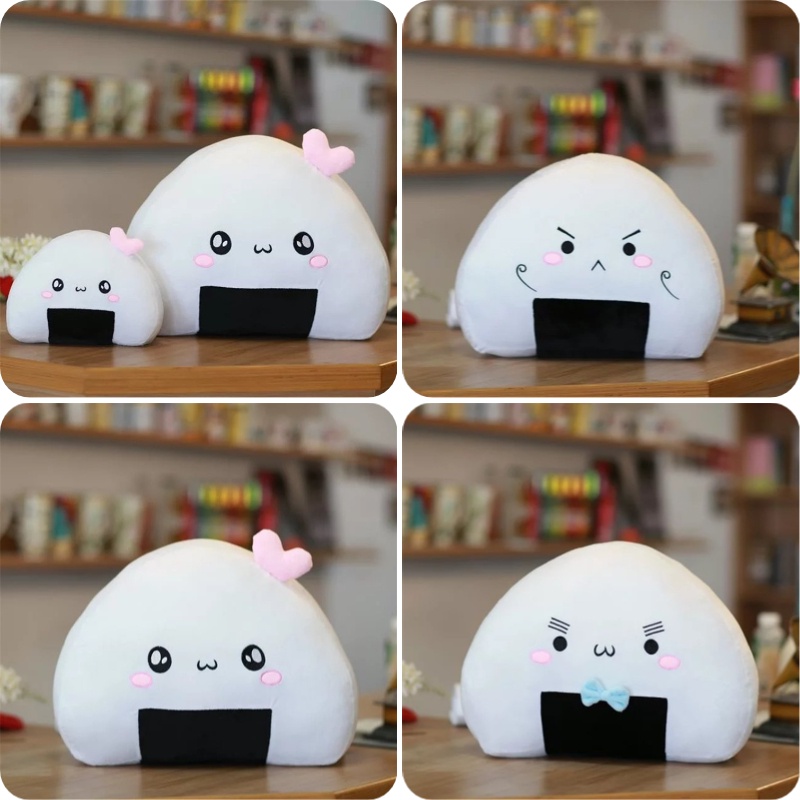 Fluffy Pendek Mewah Rice Ball Sushi King Plushie