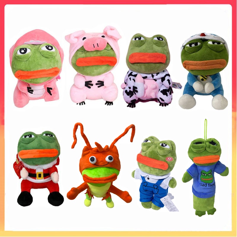 30 cm Pepe The Frog Lobster Crayfish Sad Frog Mainan Mewah Boneka Boneka Lembut Hadiah