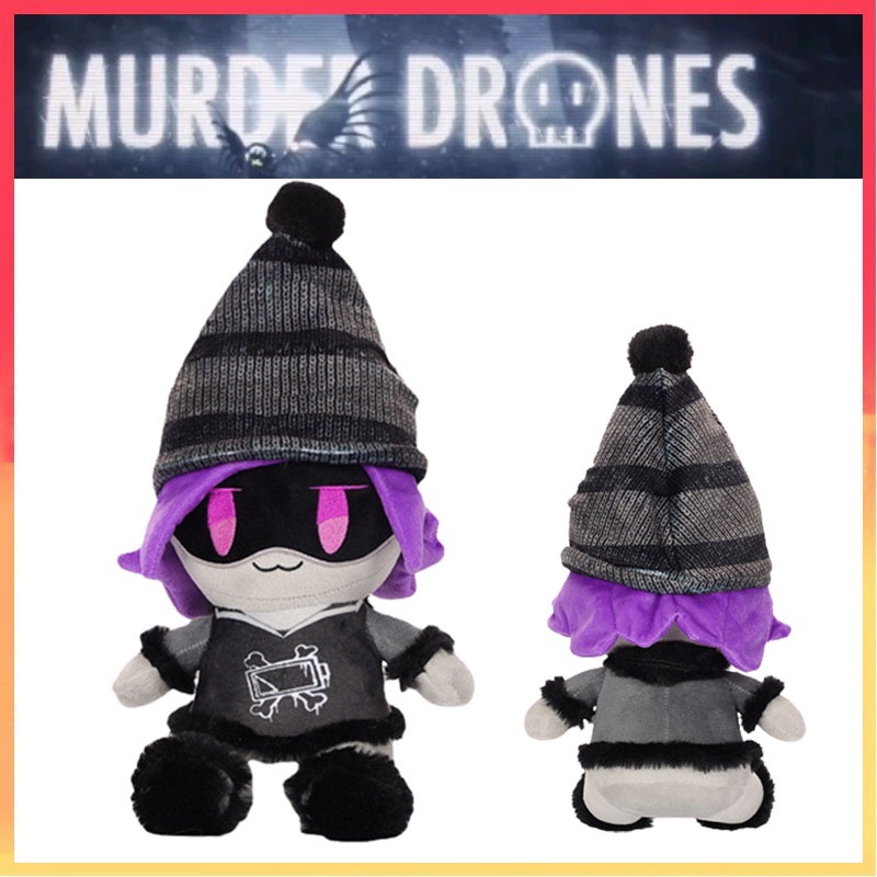 25 cm Pembunuh Drone Boneka Plush Boneka Lembut Ungu Mainan Uzi Serial Anak Hadiah Ulang Tahun