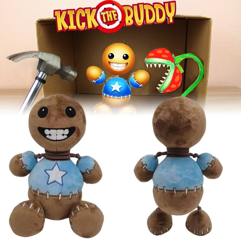 Wayang Man Game Buddy Kristal Mewah Bulu Halus Coklat Tinggi 30cm Bahan Katun Pp Import