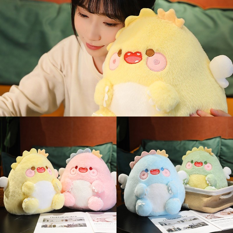 Boneka Plush Dino Menggemaskan Dengan Sayap, Berbahan Kain Lembut Dan Nyaman, Cocok Untuk Anak-Anak Segala Usia, 30*26cm