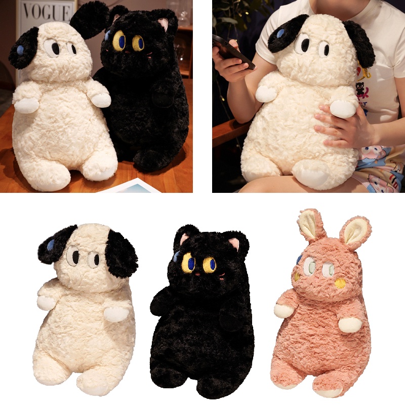 Mainan Boneka Hewan Berbulu Pendek Kualitas Premium, Anjing, Kucing, Kelinci, Dan Anak Kucing Yang Mewah Super Lembut, Hadiah Hebat Untuk Anak-Anak Dan Remaja