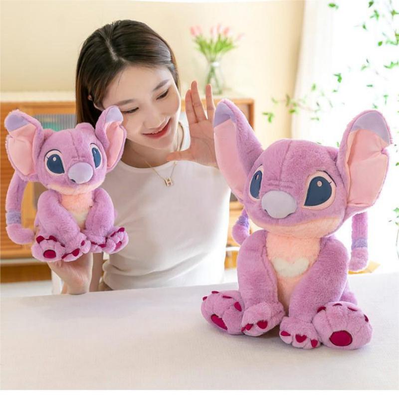 30cm/60cm Disney Lilo &amp; Stitch Angel Plush Doll Stitch Pacar Mainan Hadiah Anak