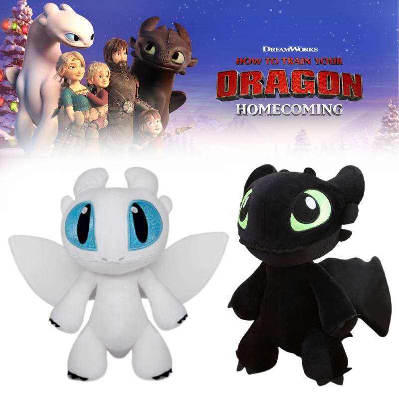 Ahli Kerajinan Malam Fury Dan Light Fury Plushies Ideal Untuk Fans Cara Melatih Naga Anda