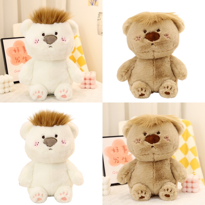 Little Cucu Cute Teddy Bear Mainan Plush Dengan Desain Unik Cocok Untuk Hadiah Dan Bantal Berat 2kg