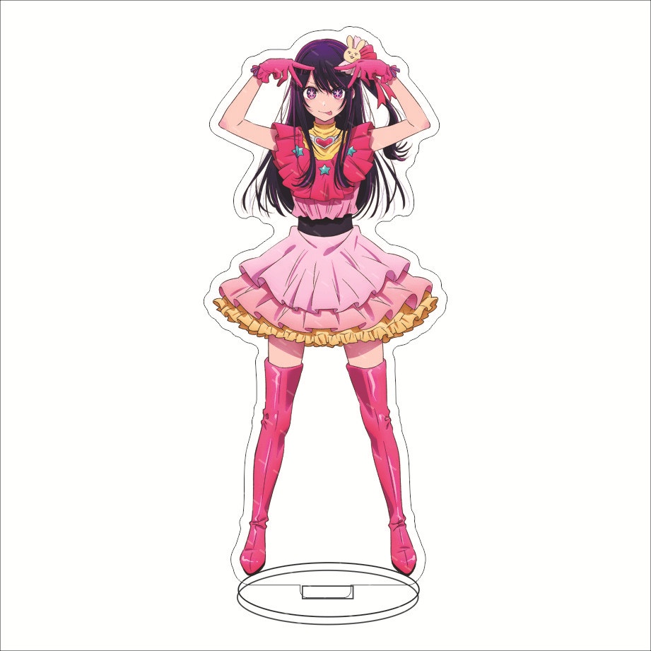 Oshi No Ko Double-Layer Acrylic Stand Sign Hoshino Ai Figure Fans Hadiah Hiasan