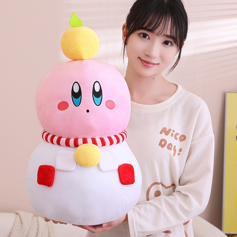 Mainan Boneka Snowman Kirby Lovely Dengan Bahan Nyaman Dan Lembut Sentuhan