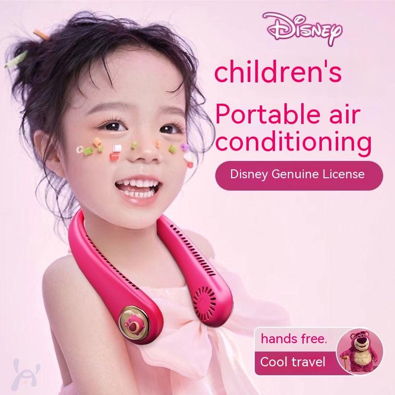 Disney Kipas Angin Gantung Leher Portable Gathering Wind Tiga Mode Kipas mini Adjustable Angle Tahan Lama Baterai