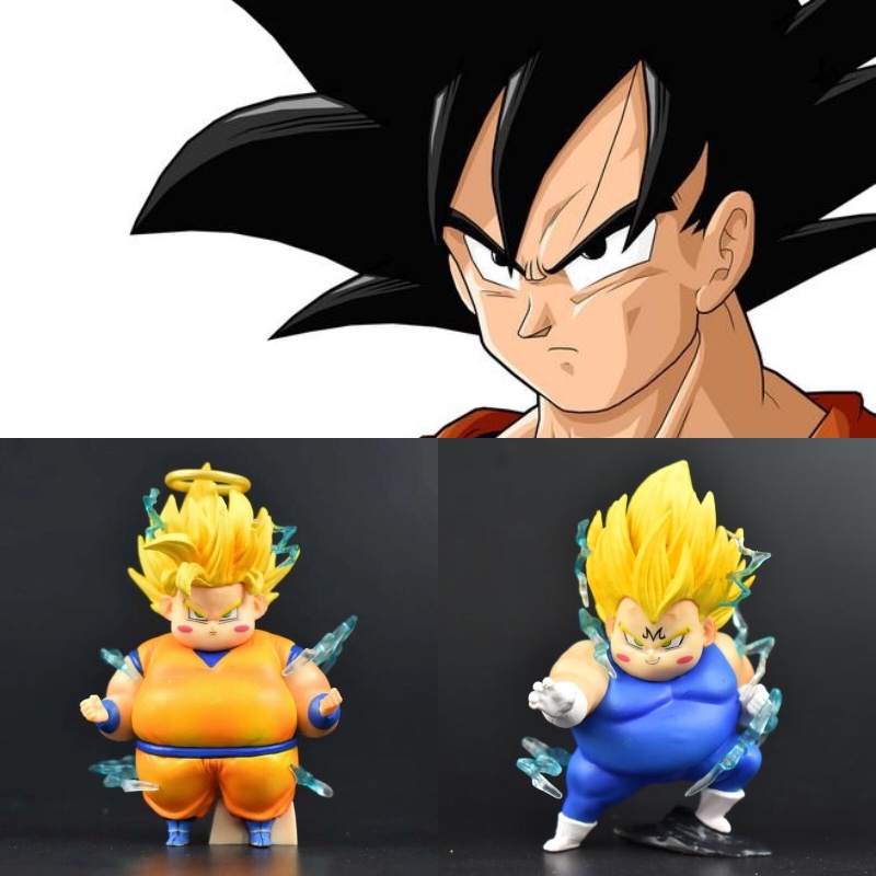 Figure Koleksi Dragon Ball Gk Series Super Saiyan Goku Dan Vegeta Tinggi 9cm Dan 8cm Karakter Hidup Dan Realistis