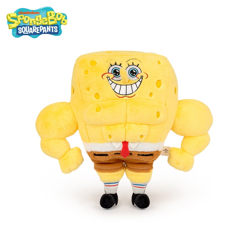 Spongebob Muscle Man Plushie Untuk Anak Dan Dewasa Untuk Bermain Dan Berolahraga Dengan