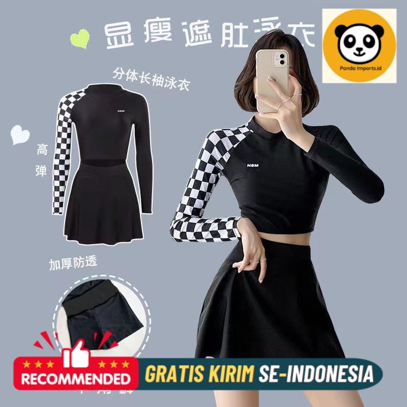 Baju Renang Wanita 2022 Bagian Swimming Suit Baru Wanita Split Dua potong Set Conservative Slim Pant