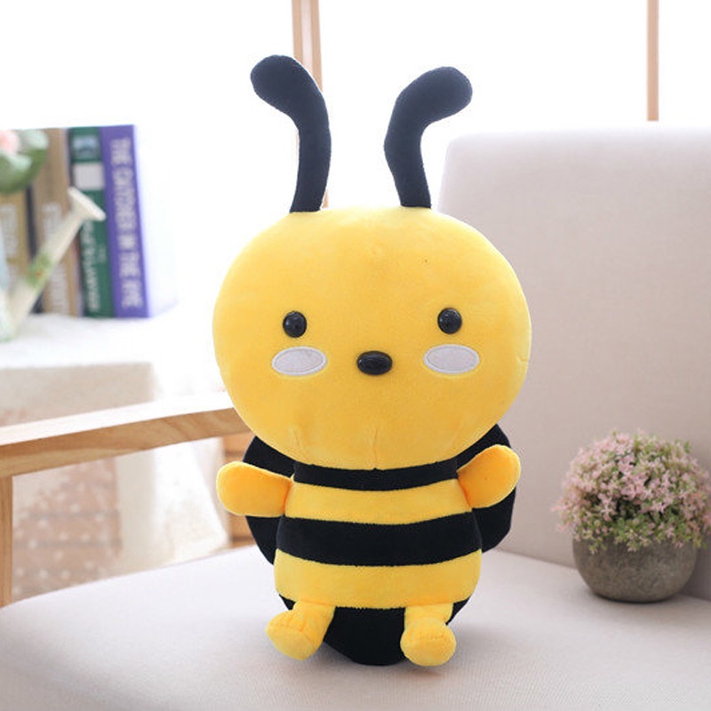 30 cm Kawaii Honey Bee Mainan Mewah Cushion Bantal Boneka Lucu Dekorasi Rumah Gadis Hadiah Anak