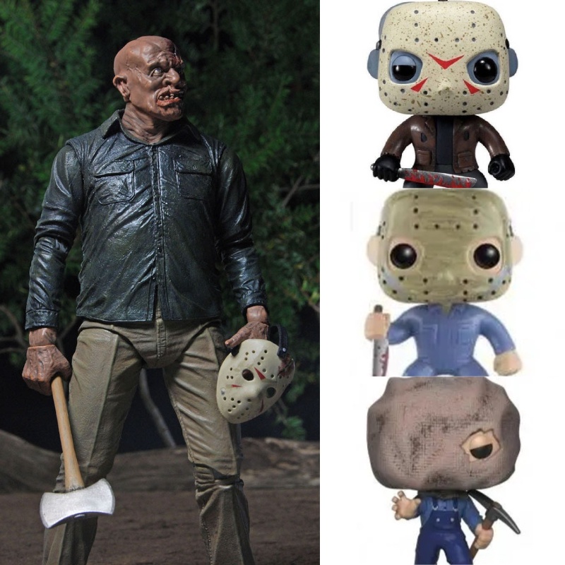 Friday The 13th Jason Tangan Model Tiga Desain Khas Pvc Collectible Figure