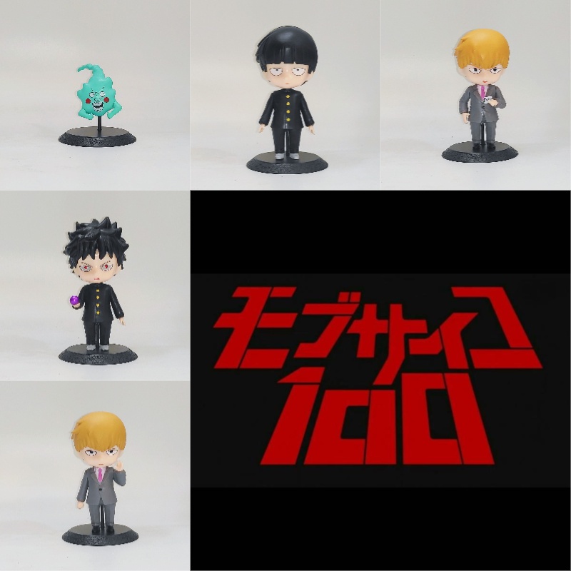 Koleksi Mainan Supernatural100% Set 5pcs Figur Plastik Shigeo Kageyama