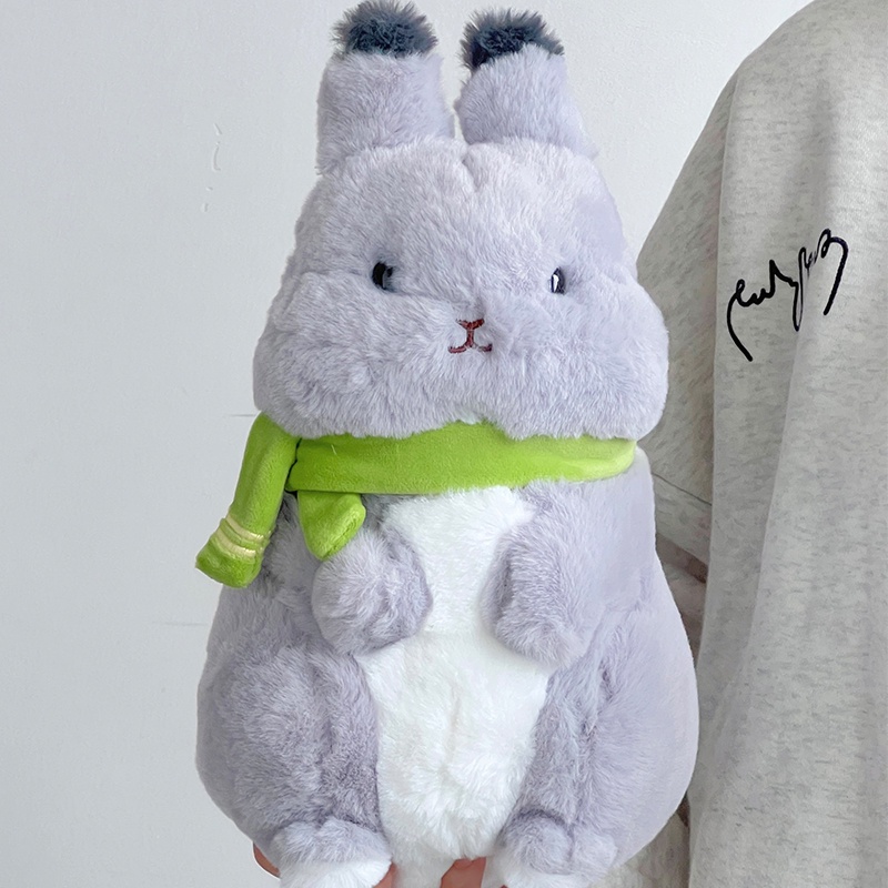 Furry Bunny Plushie Dengan Isian Bahan Katun Pp Berkualitas