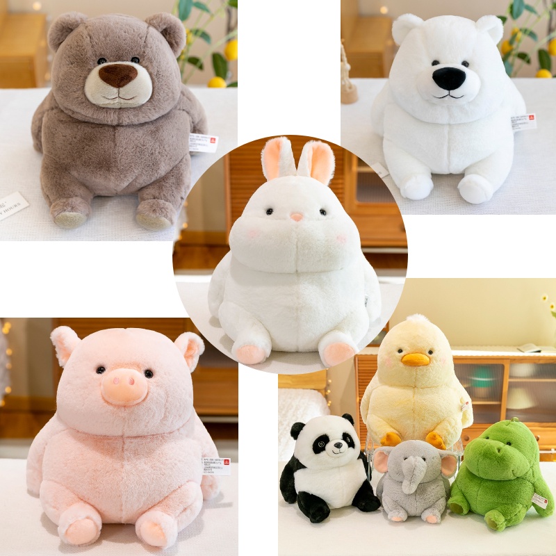 Delightful White Polar Bear Dan Mainan Mewah Panda Hitam Dan Putih