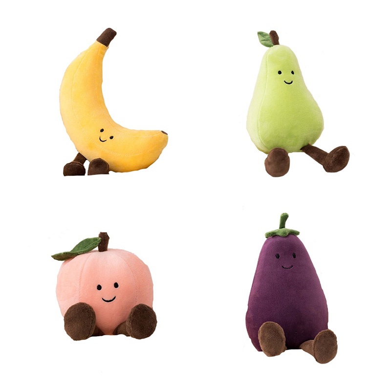 Boneka Binatang Buah Dan Sayur Lucu Dan Cuddly- Cocok Untuk Anak Segala Usia