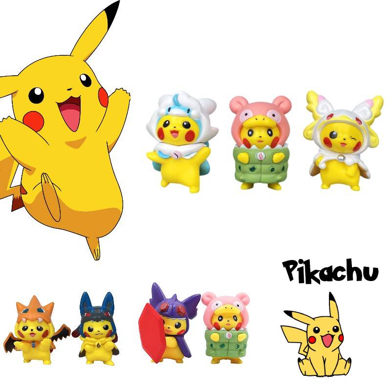 Figure Lovely Pikachu Dalam Kostum Untuk Pajangan Dan Koleksi