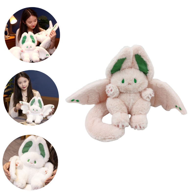 Pink Bunny Dengan Mainan Plush Kelelawar Untuk Anak Dan Dewasa