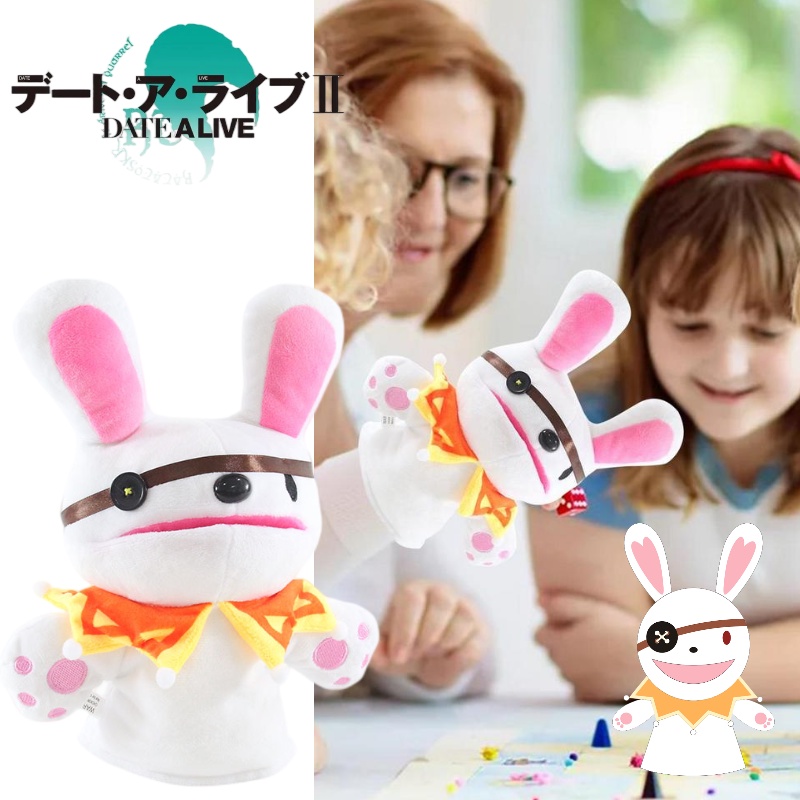 Boneka Tangan Kelinci Lembut Dan Cuddly Dari Tanggal A Live Anime, Hadiah Cocok Untuk Fans